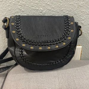 Black leather lucky brand bag